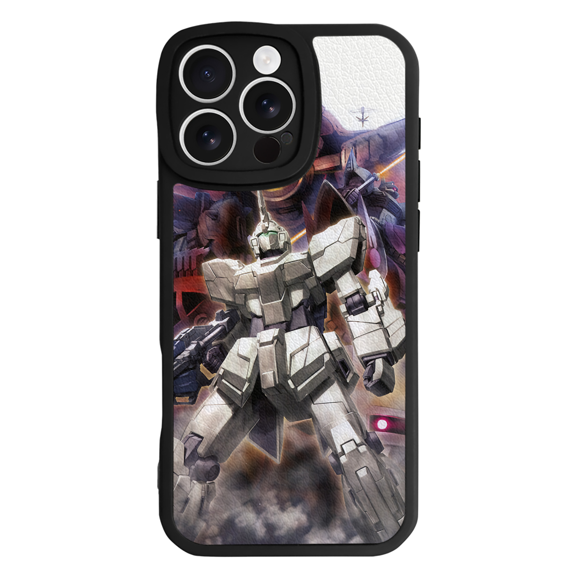 （画像用） 機動戦士ガンダム Mobile Suit Gundam 【iPhone 16シリーズ対応】シリコンスマホケース（レザー調） 材質：シリコン